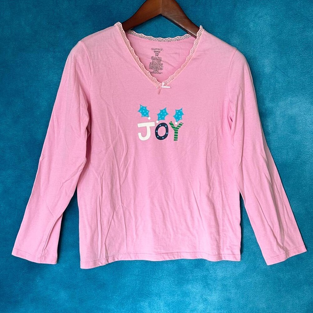 SimplyBasic 'Joy' Sleepwear Pajama Shirt, Size 4-6